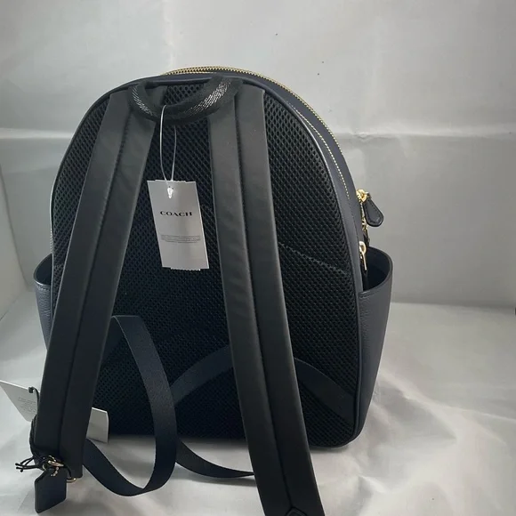 Coach Court Bawck Ruching Black Midnight / Gold - Picture 10 of 11